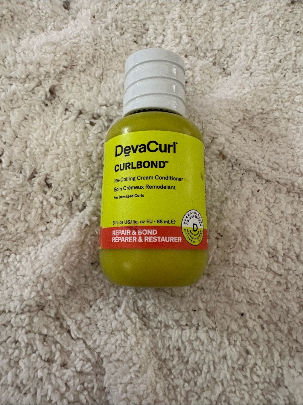 DevaCurl Curbond Re-Colling Cream Conditioner - Lime Green Bottle